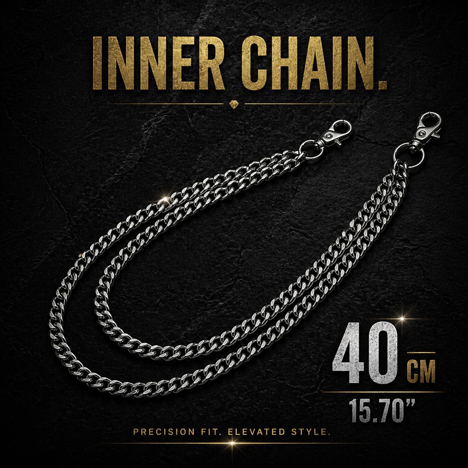 SABOZE Pants Chain Wallet Chain, Clothing Accessory for Jeans image 2