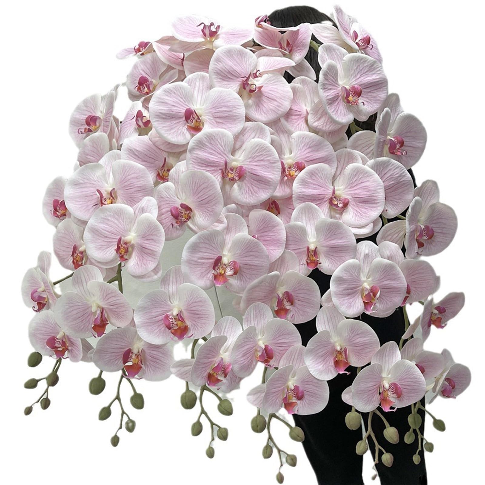 Amazon｜CINGHI LUSSO 巨大な胡蝶蘭の花 巨大な造花 フェイクフラワー