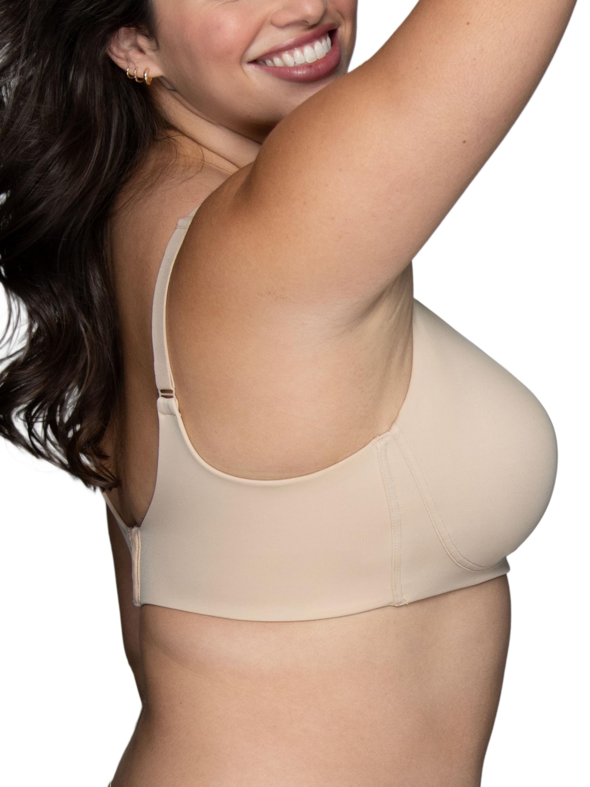 Vanity Fair Biustonosz do t-shirtu Kobiety Beyond Comfort Wireless Bra, Convertible Straps & Flexible Fit, Simple Sizing Available S-3xl