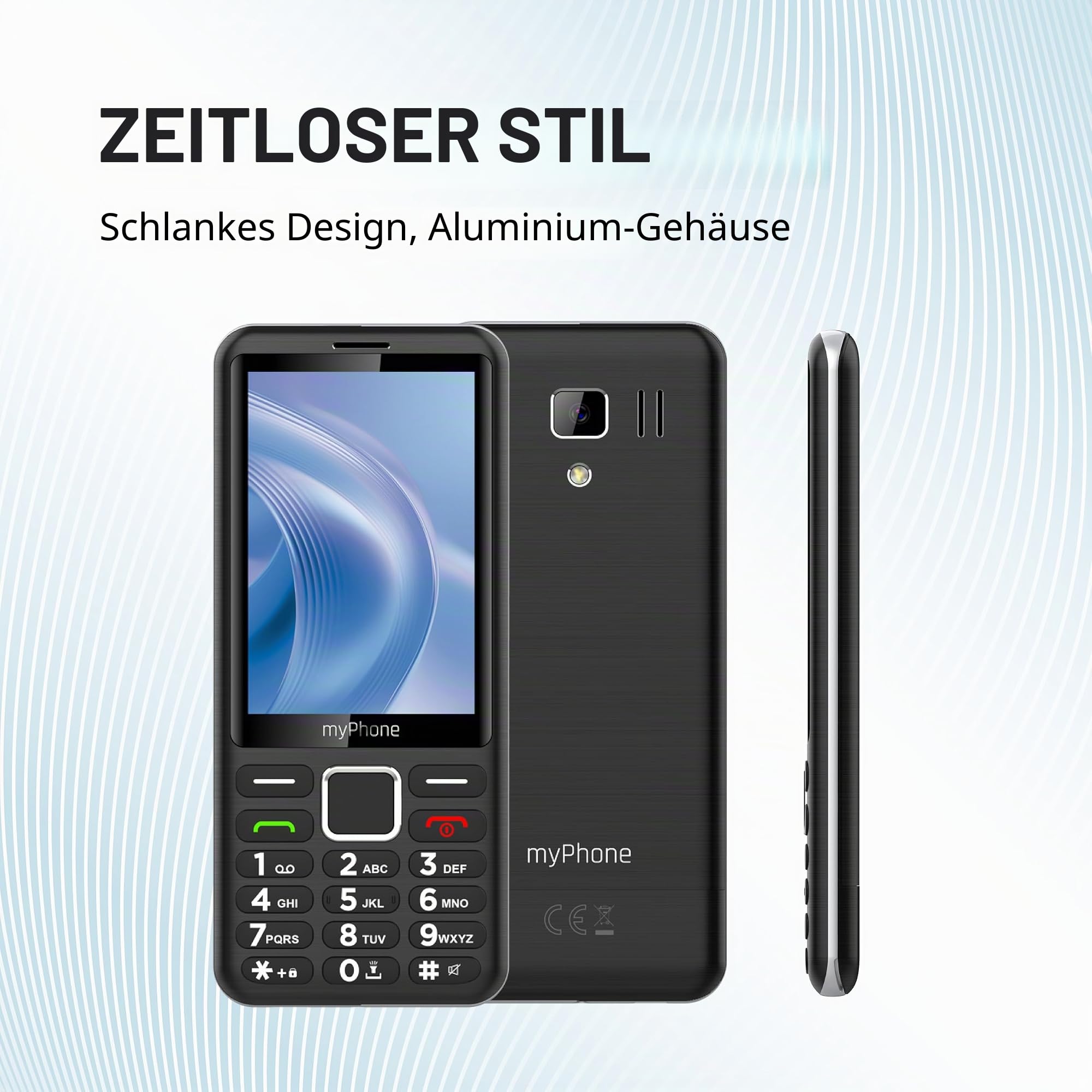 myPhone 3510 LTE Seniorenhandy ohne Vertrag, 4G Tastenhandy mit 3,5 Zoll Display, große Tasten, Dual SIM, Lange Akkulaufzeit