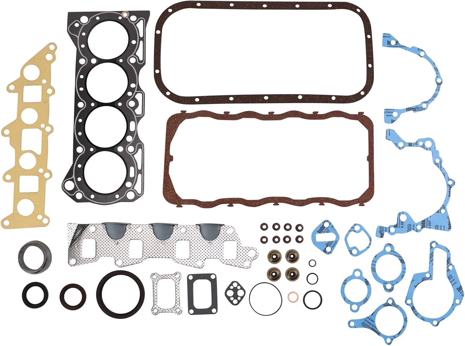 TRQ Complete Engine Gasket Set Kit Compatible with Suzuki Sidekick Swift Samurai 1.3L