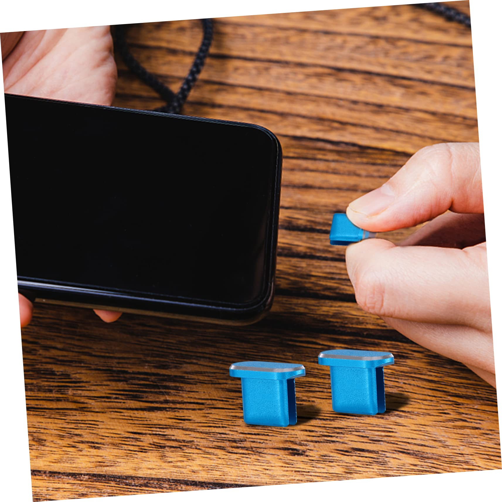 Housoutil 5 Juegos Enchufe de teléfono móvil a Prueba de Polvo Conector para Auriculares Funda Protectora para Puerto Enchufe del Puerto de Carga tapón Antipolvo para Puerto