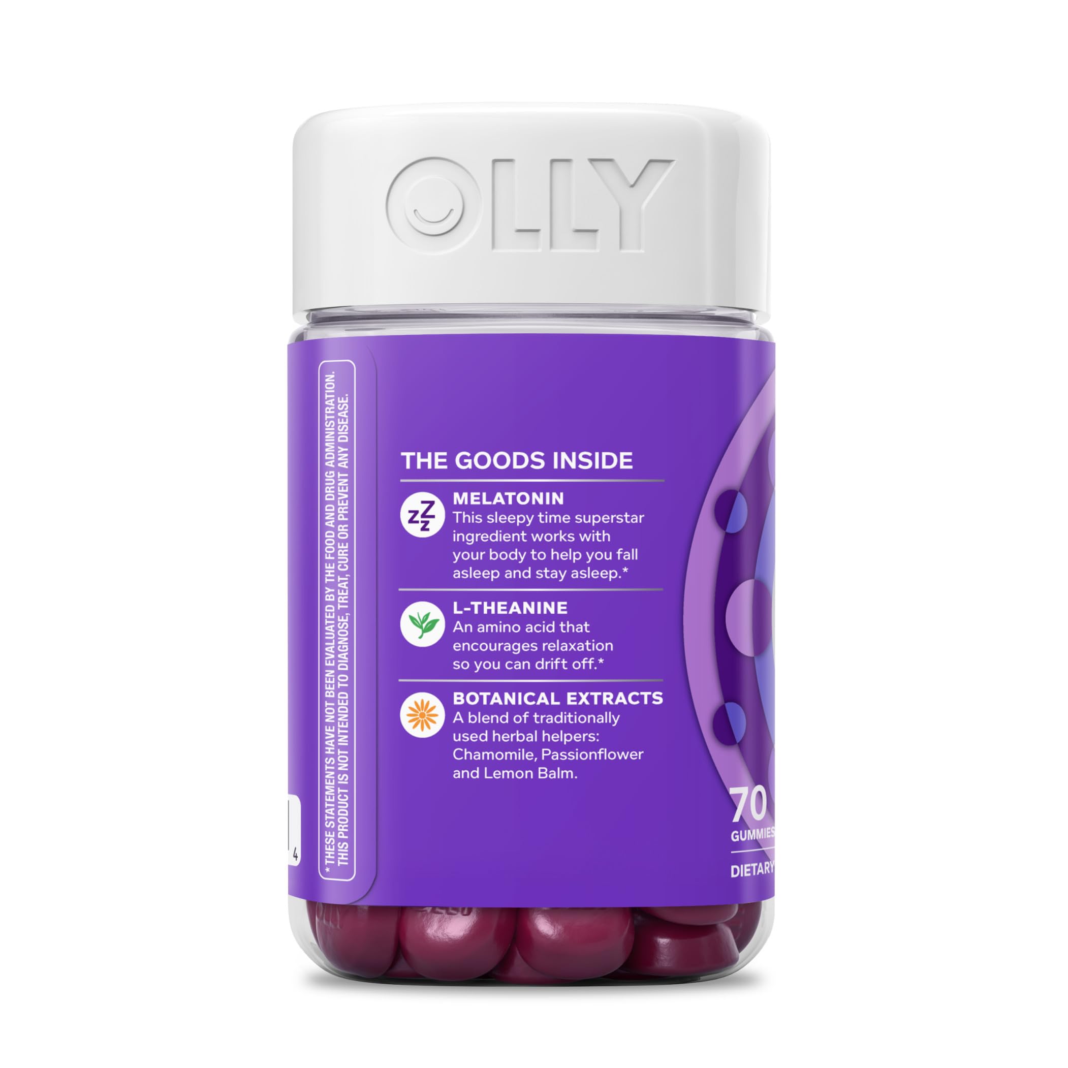 OLLY Sleep Support Gummy Supplement,* 3 mg Melatonin, L-Theanine - 70 Count — Amazon image 14