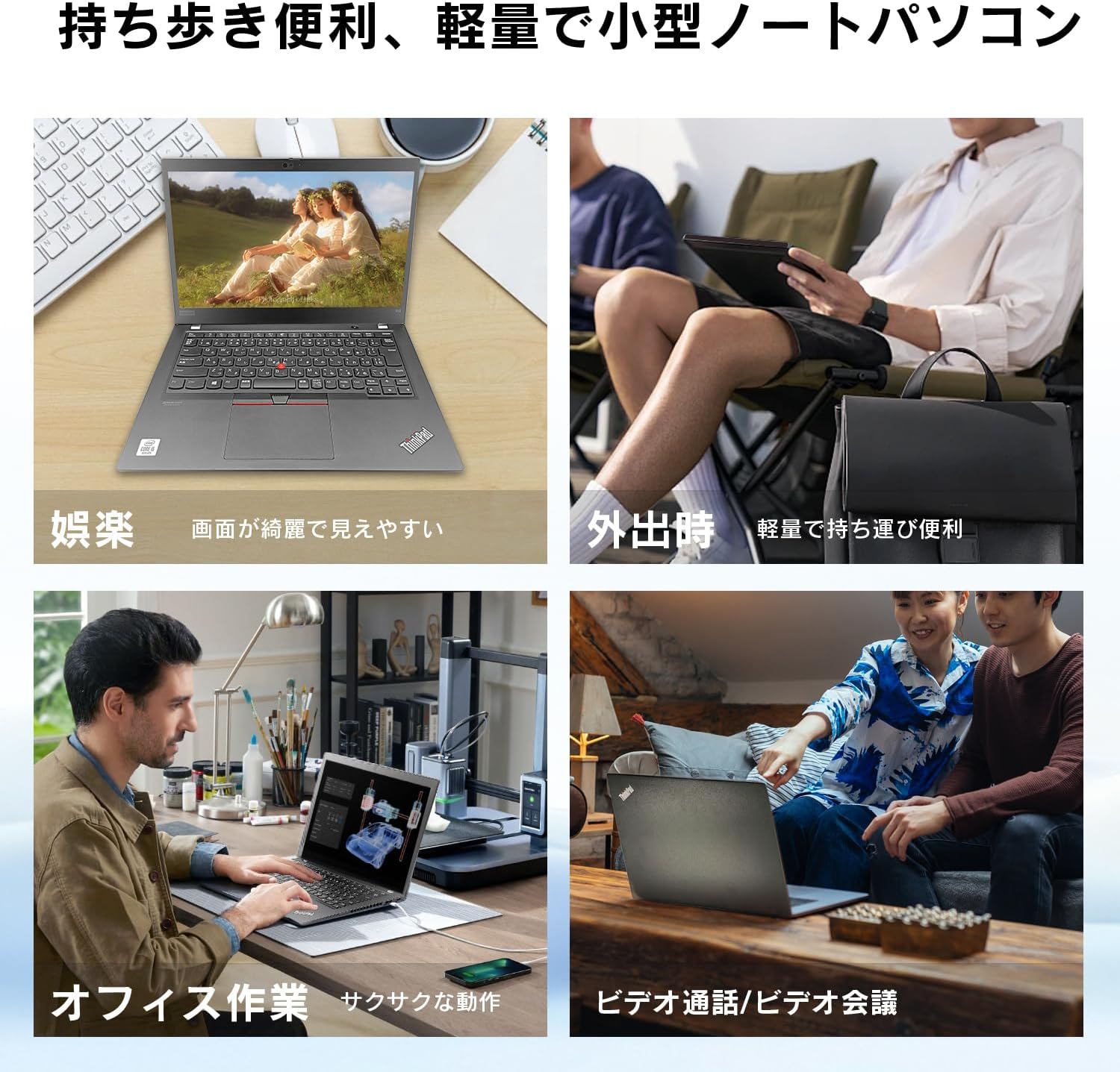 整備済み品)ノートパソコン レノボ Thinkpad L13 gen1 office 2024搭載