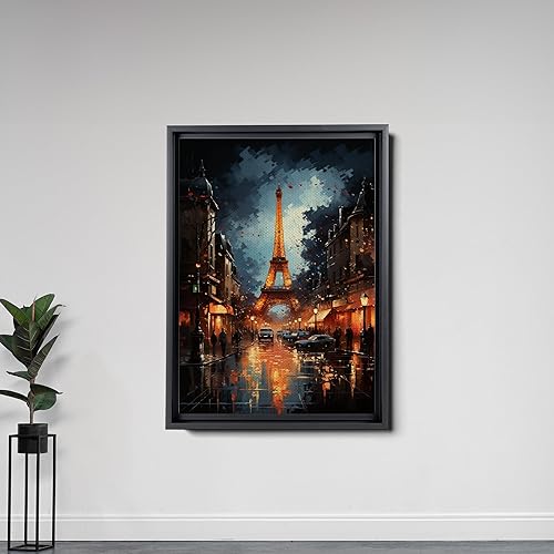 Miniatura 5 de Framed Eiffel Tower Canvas Print, Eiffel Tower Wall Art, Art Minimalist Nature Decor, New Apartment Gift, Apartment Decor, Eiffel Tower Wall Art,