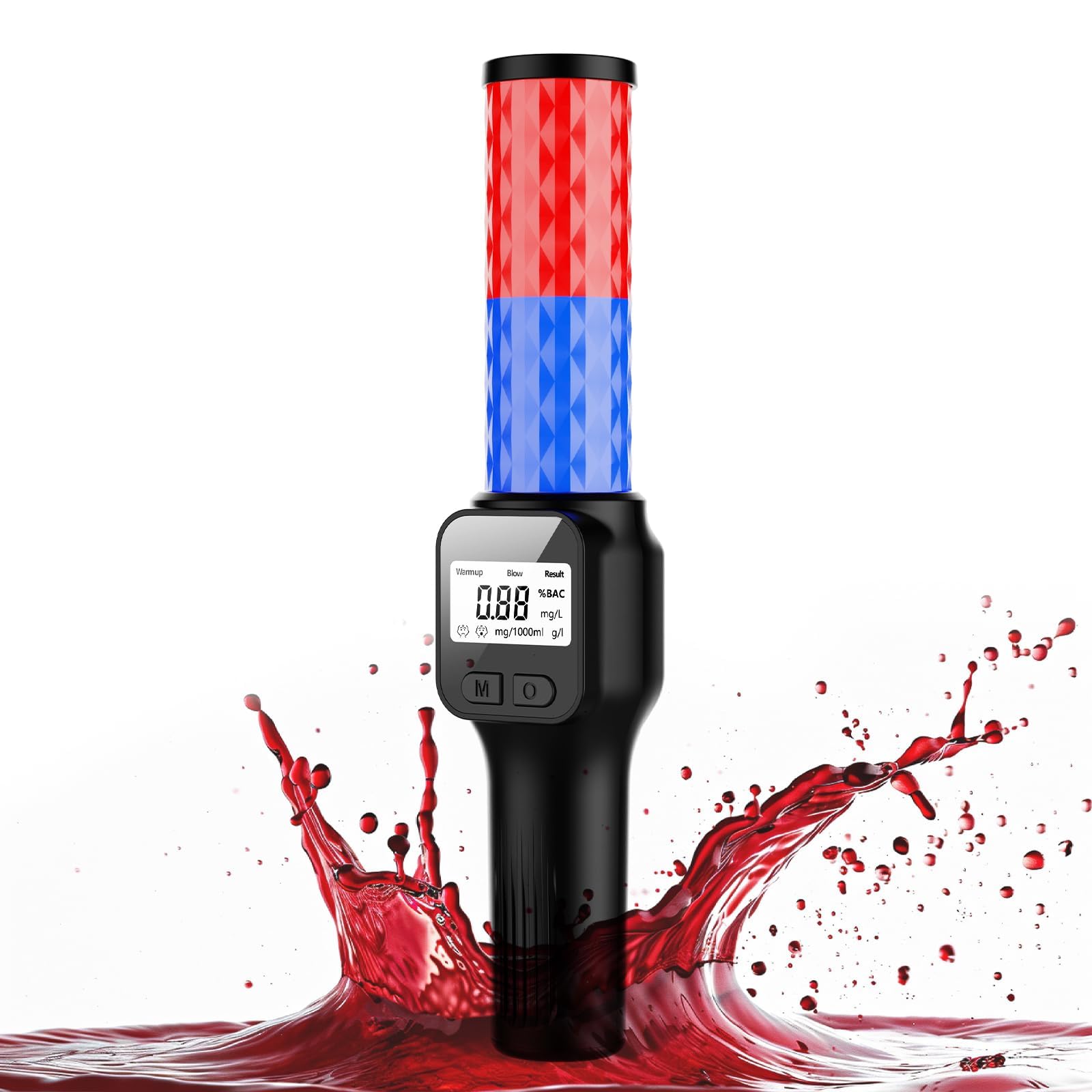 NALACAL Alcohol Tester, Portable Personal Breathalyzer Non-Contact, Professional-Grade Accuracy Breathalyzer with LCD Display for Driving