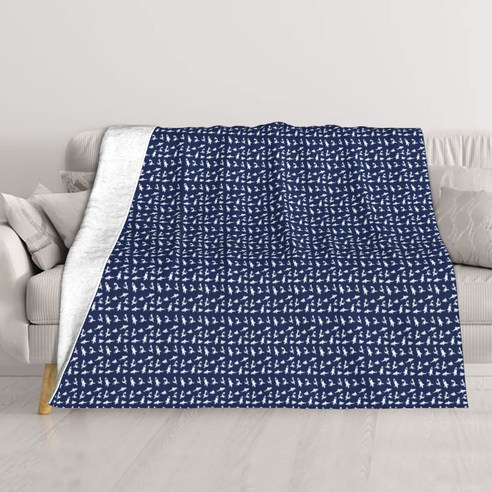 Couverture en peluche pour canapé lit voyage | Plaid chaud toutes saisons 203,2x152,4 cm