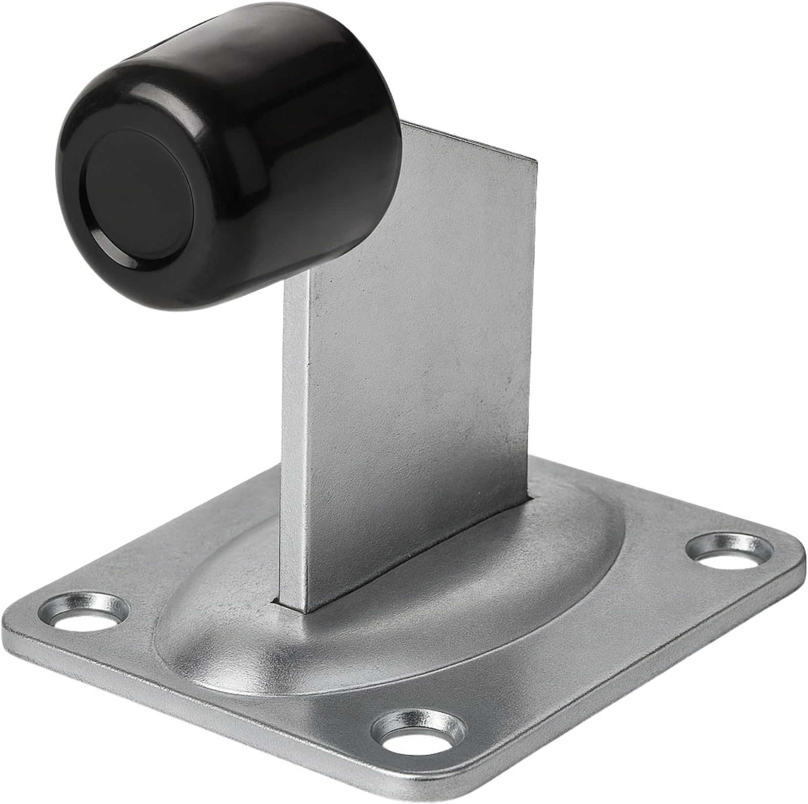 WDB Gate Stopper with Rubber Buffer 100 x 80 mm for Rolling Gates Swing Gates and Heavy Doors Door Buffer Floor Stop Galvanised Steel