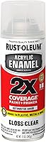 Vista 22 de Rust-Oleum 314030 Pintura en aerosol de esmalte acrílico 2X, 11 onzas, color aluminio