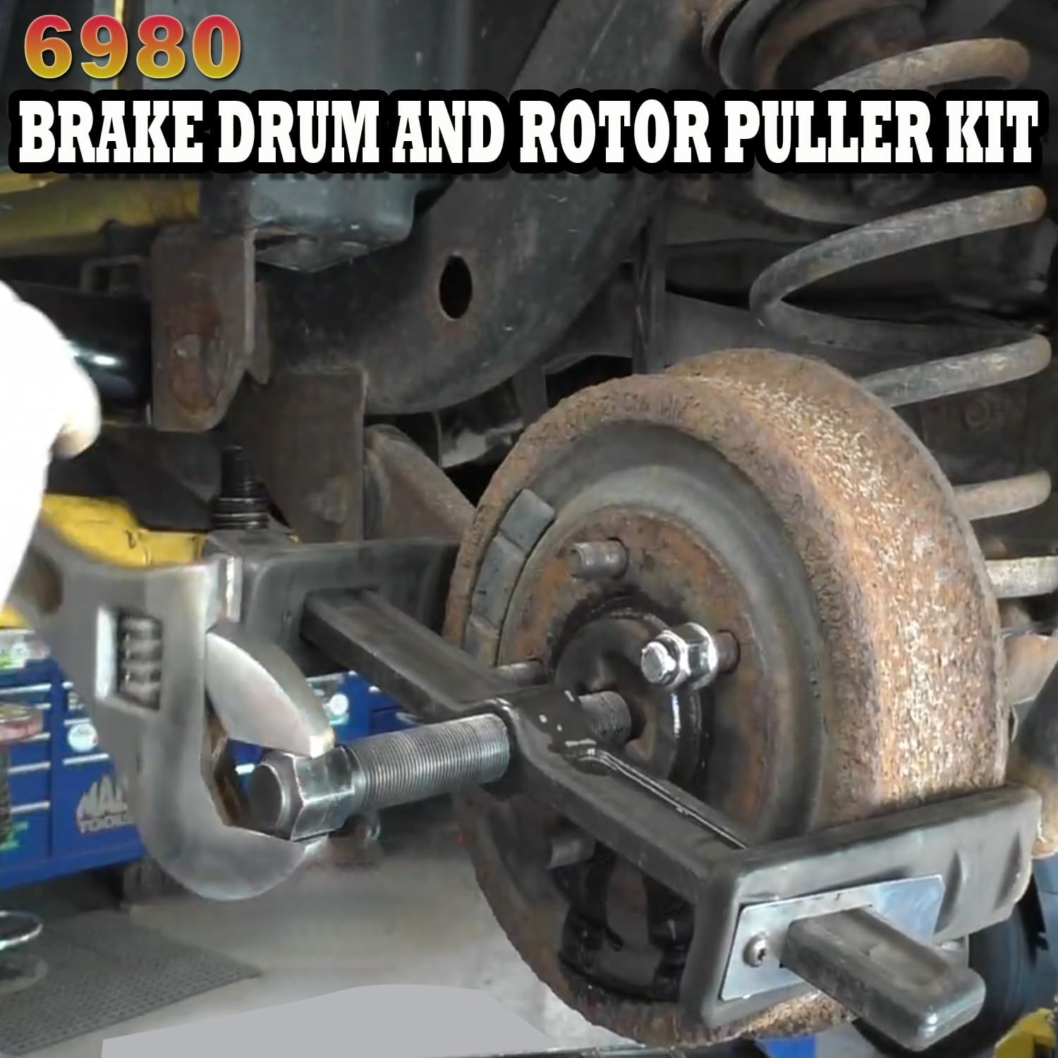 6980 Brake Drum and Rotor Puller Tool Kit Fit for Rotors, Drive Wheels, Gears, Flywheels, and Pulleyss Removal Tool