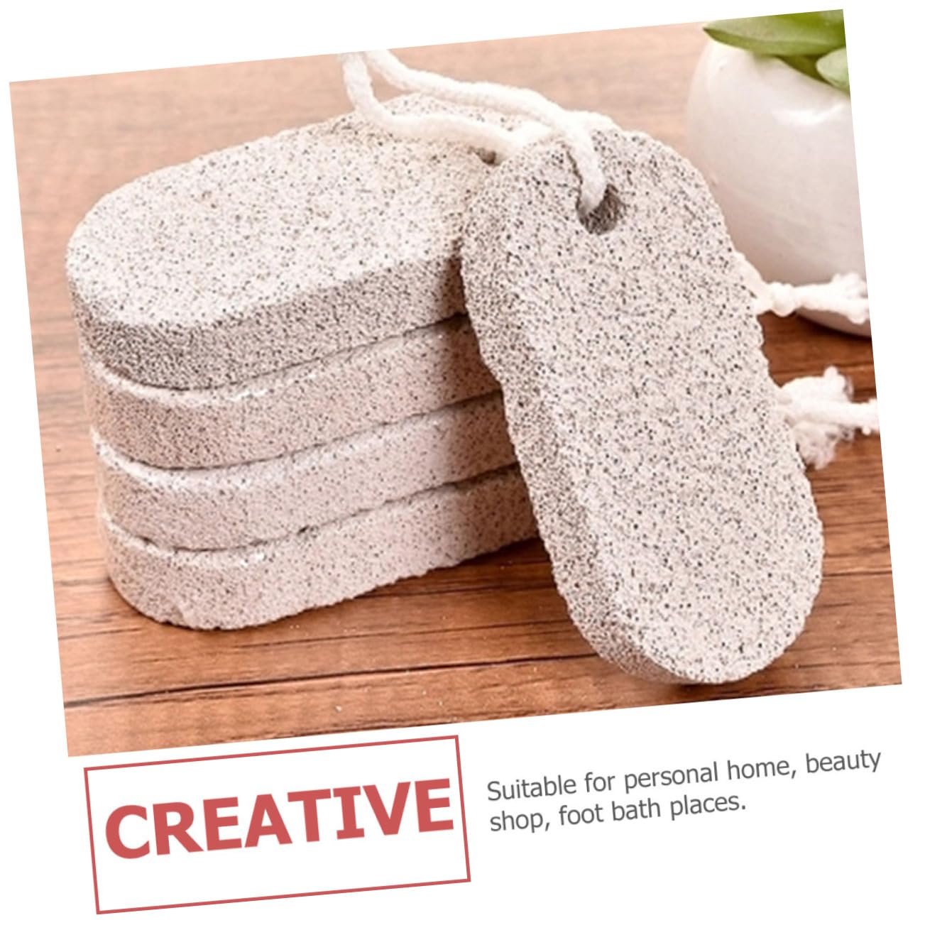 Piedra Pómez Volcánica para Pies 20 Piezas, Exfoliante y Masaje | Uso en Baño de Pies y Hogar, Piedra Volcánica, Elimina Durezas, Fácil de Usar, Formato 20 Unidades