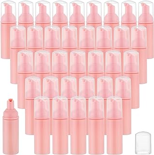 36 pcs 2oz Empty Foam Soap Dispensers Bottle Lash Cleanser Bottles Refillable Cleaning for Shampoo Lotion Hand Sanitizer Cosmetics Castile BPA-Free