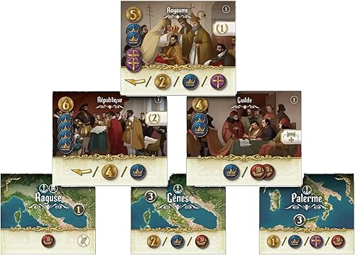 Miniatura 8 de Virtù - Juego de mesa con temática renacentista italiana, juego de estrategia profunda para adultos y adolescentes a partir de 14 años, 2 a 5