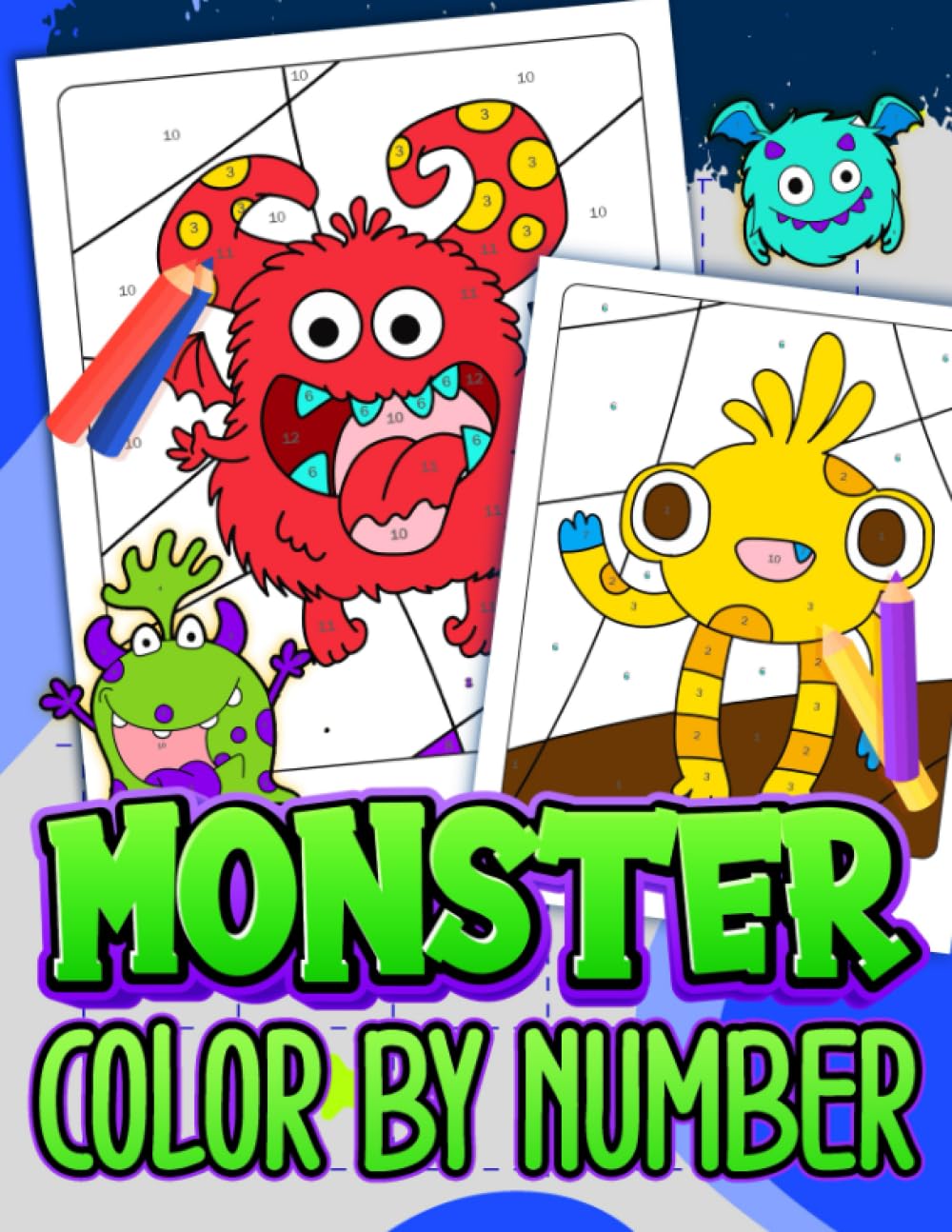 Monsters Color By Number for Kids Ages 4-8: Coloring Book for Kids Ages 4-8, Activity Book for Boys & Girls | Color By Number Books for Kids Ages 4-8