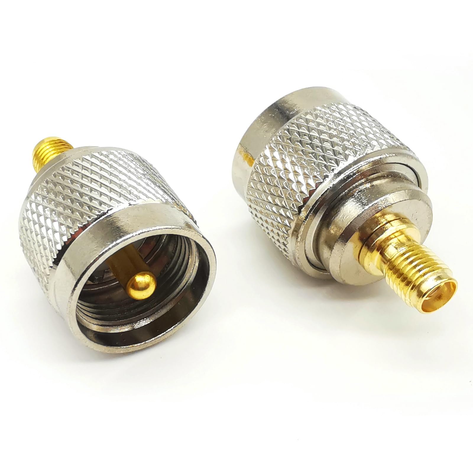 2 sztuki SMA na PL259 SO239 adapter koncentryczny, gniazdo SMA o niskiej stratności na wtyczkę PL259 UHF, złącze koncentryczne do anten radiowych CB, anten amatorskich, urządzeń wideo i WLAN