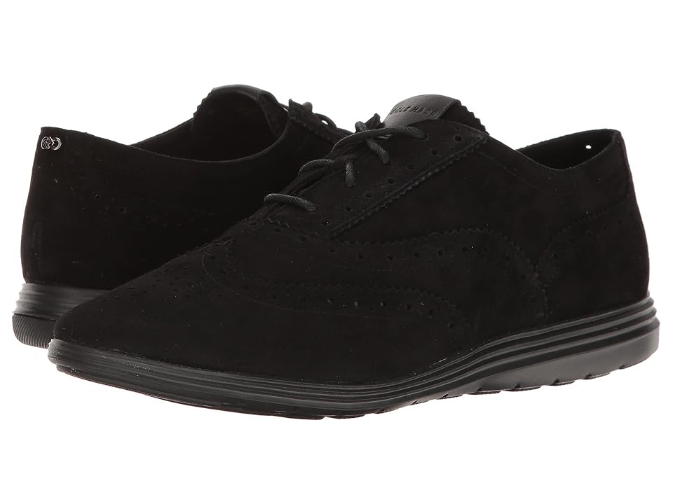

Cole Haan Grand Tour Oxford (Black Suede/Black) Women's Lace up casual Shoes