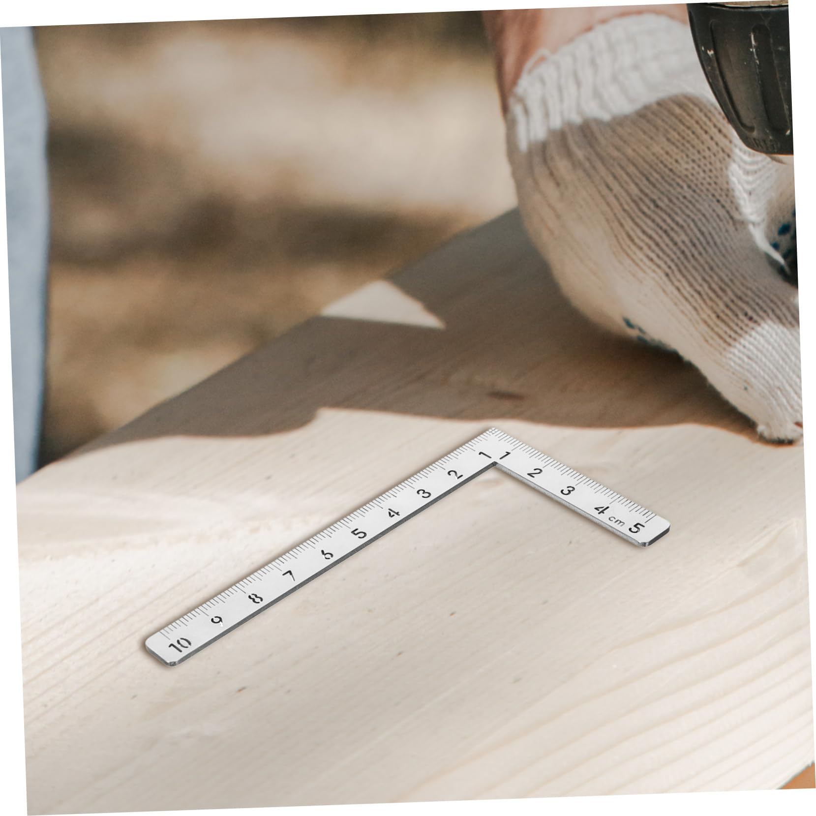 NUOBESTY 5pezzi Framing Inossidabile Righello Per Falegnameria Design Leggero e Portatile Strumento Misurazione Precisa Per e Lavori Finitura
