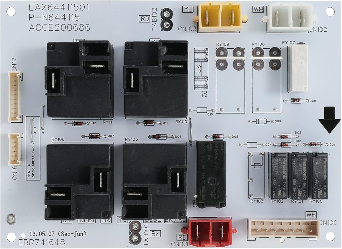 Range Oven Relay Control Board EBR74164805 Replacement for LG Range Stove Oven Replaces LRE3021ST LRE3083SW LRE3083ST