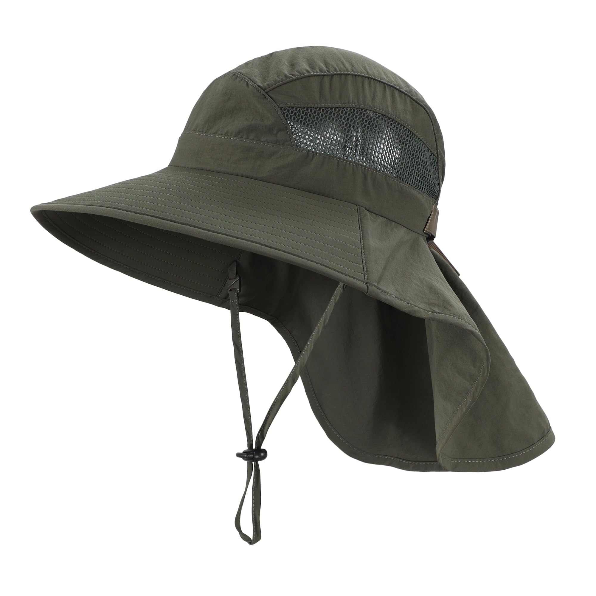 Home Prefer UPF50 Wide Brim Kids Sun Hat Neck Flap Boys Girls Sun Protection Hat for Beach Fishing