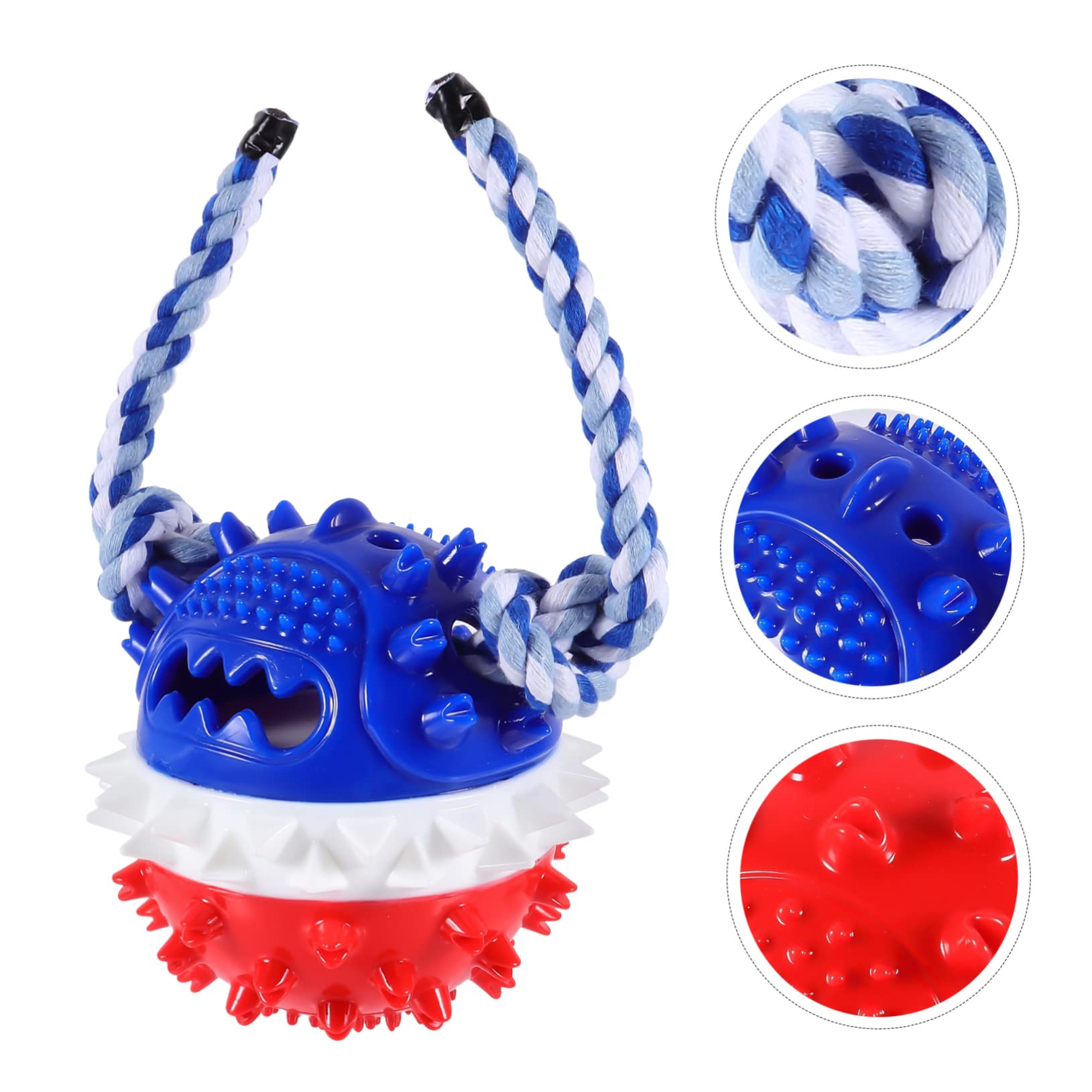 HANABASS 2stücke Pet Treat Toy Für Hunde Bissfestes Kauspielzeug Zur Zahnpflege Und Beschäftigung Interaktives Spielzeug Für Welpen Und Hunde Rot Und Blau Für Drinnen Und Draußen