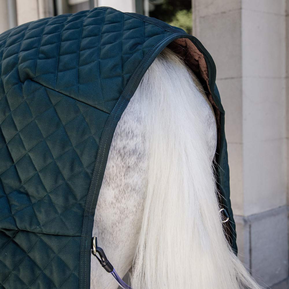 Kentucky Horsewear - Manta para establo (piel de conejo artificial, 400 g, tamaño: 145), color verde oscuro