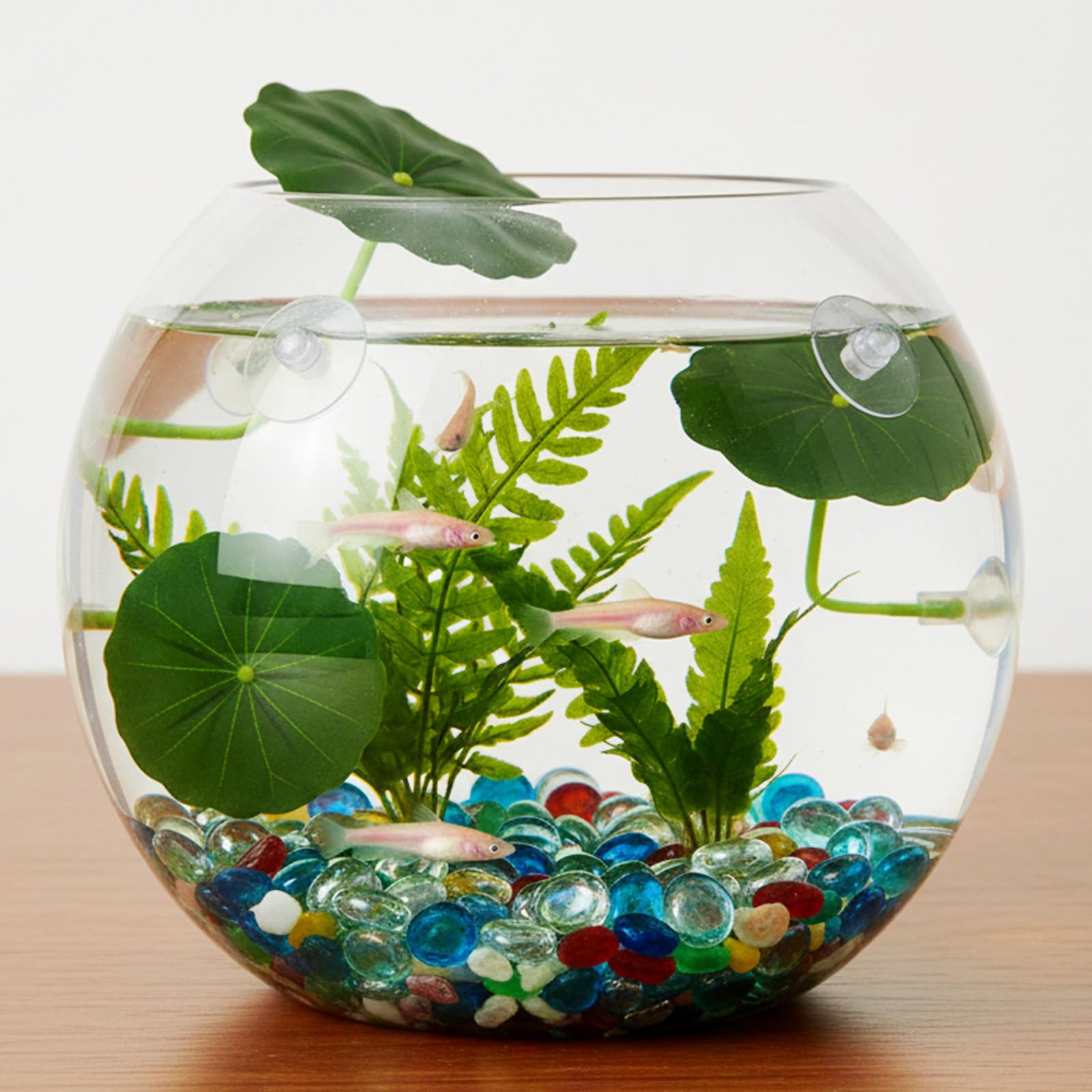Xinjoduz Pack de 3 accessoires pour aquarium de poisson betta, Hamac en plastique pour aquarium avec coussin en forme de feuille pour décoration d'aquarium, décoration d'aquarium sûre et douce avec