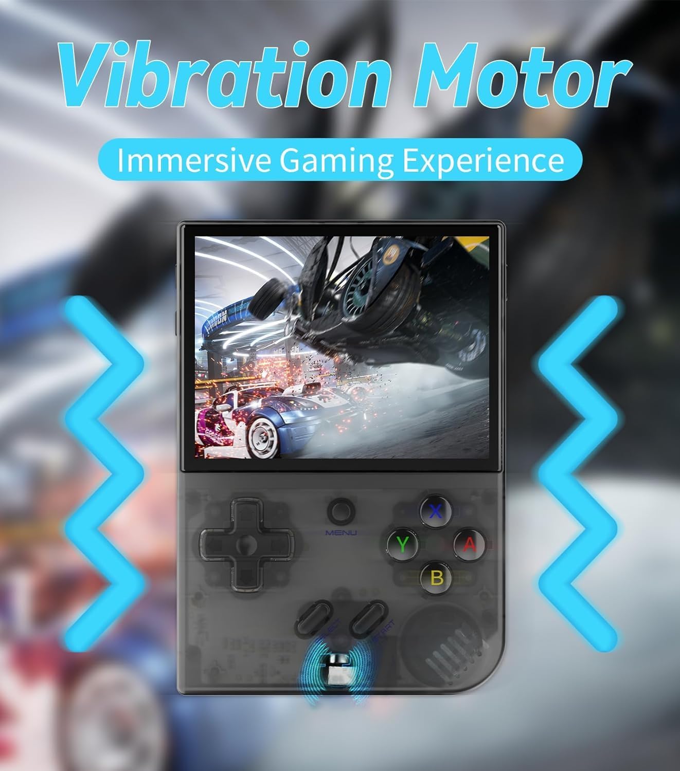 RG35XX Plus with visual representation of vibration feedback