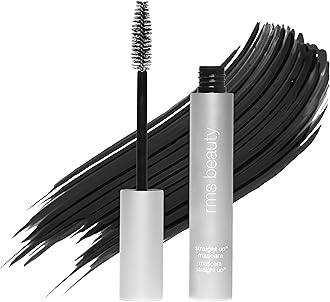 RMS Beauty Straight Up Volumizing Peptide Mascara – Black, Lash-Lengthening & Thickening Formula, Nourishing Peptides, Waterproof, Vegan & Cruelty-Free, 8ml