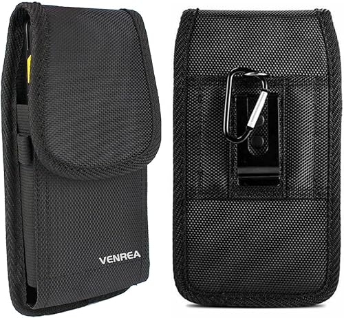 TC53 TC58 TC21 TC26 Funda de escáner, funda de transporte resistente, soporte con clip de metal y trabillas para cinturón compatible con EDA50 EDA51