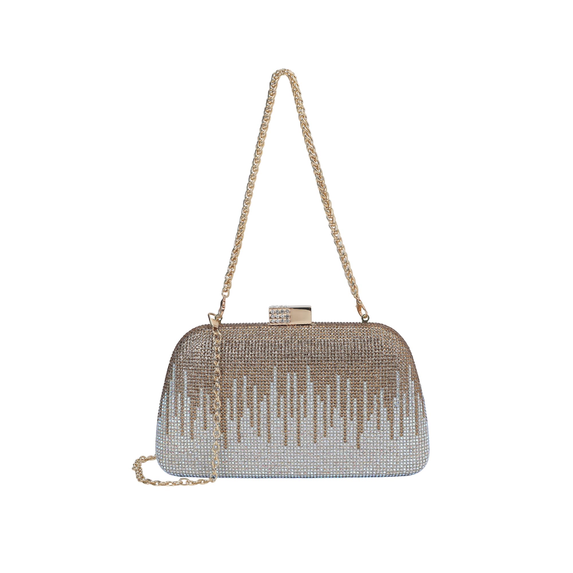 akiki London Women's Brent Small Frame Clutch Embellished|Spacious compartment|Detachable Sling|Party, Wedding Clutch|Premium textured fabric|Gift for Women-picture-10