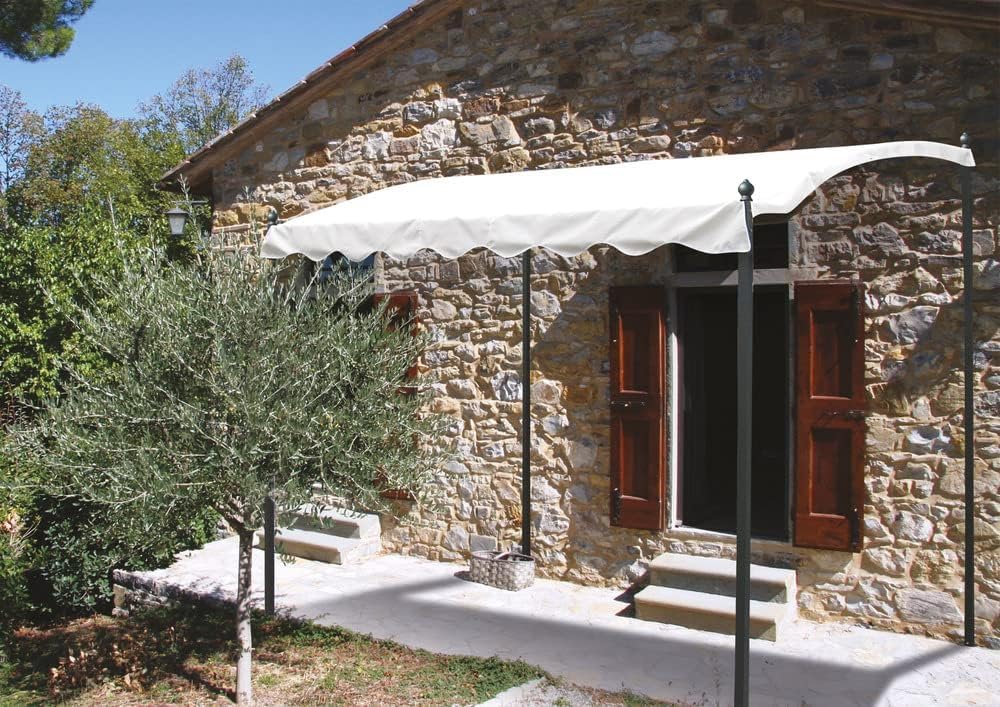 VERDELOOK Pergola, Gazebo in Ferro Verniciato, 2x3 m, Bianco per Copertura e arredo Esterni