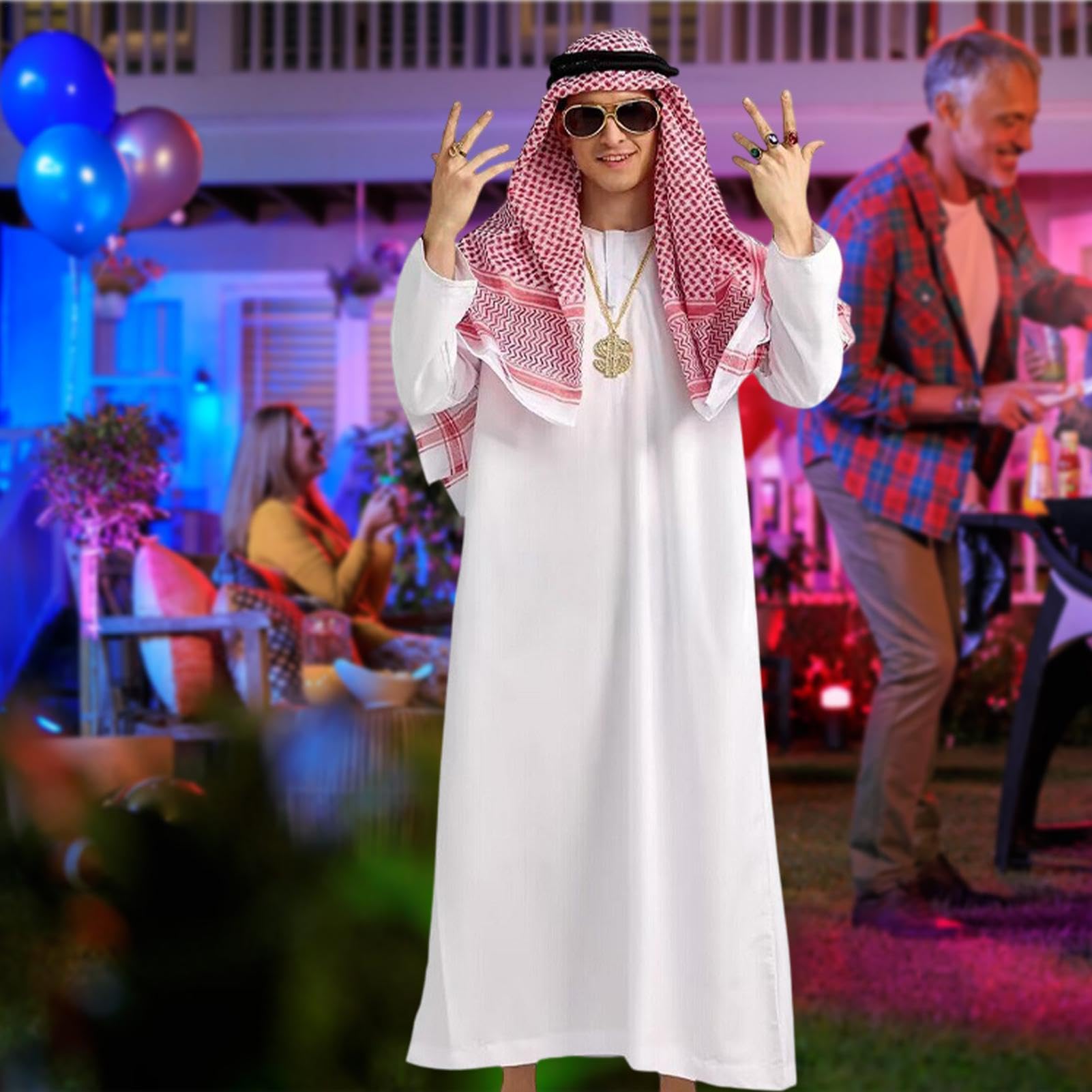 Arabskie kostiumy, dla dorosłych, arabski kostium na Halloween, nowość dla dorosłych, zestaw odzieży do cosplay, fantazyjne przebranie