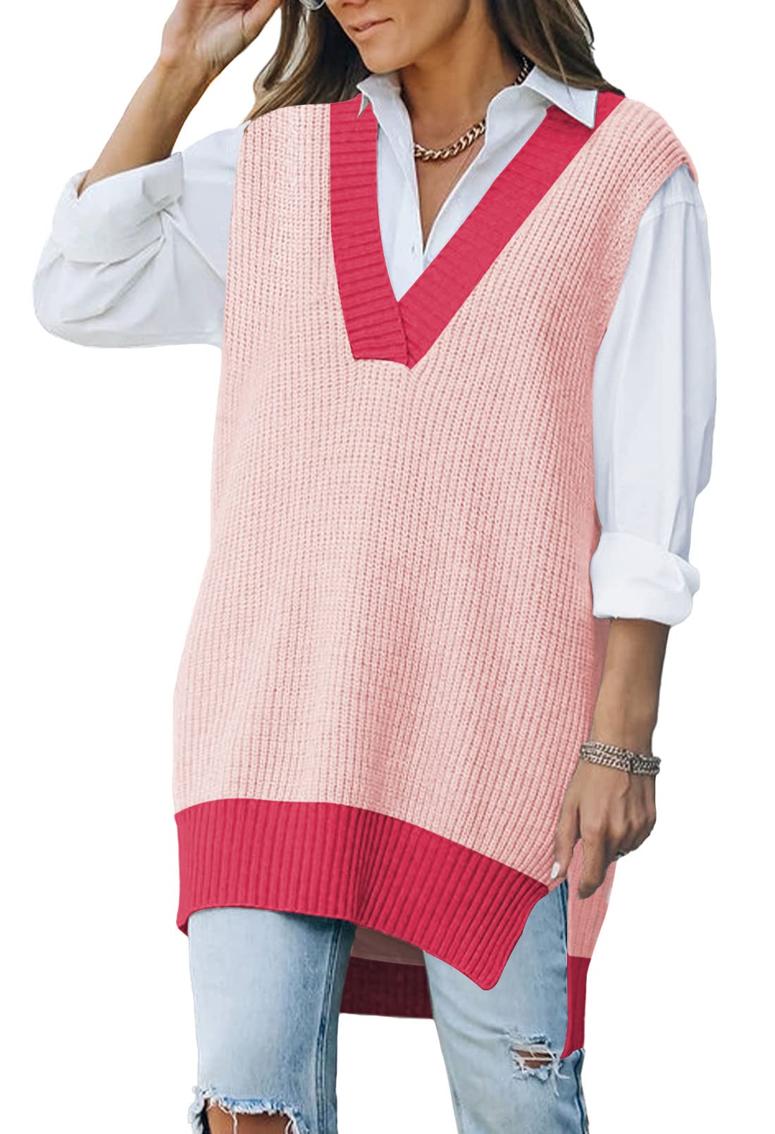 Gilet En Tricot Pour Homme, Pull Ample, Avec Bouto... - Grandado
