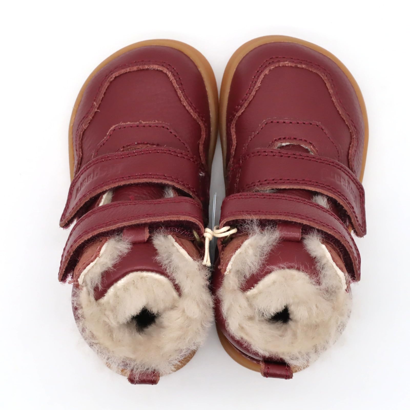 Lammfell-Laufschuhe Becky Bordeaux von bis-kids