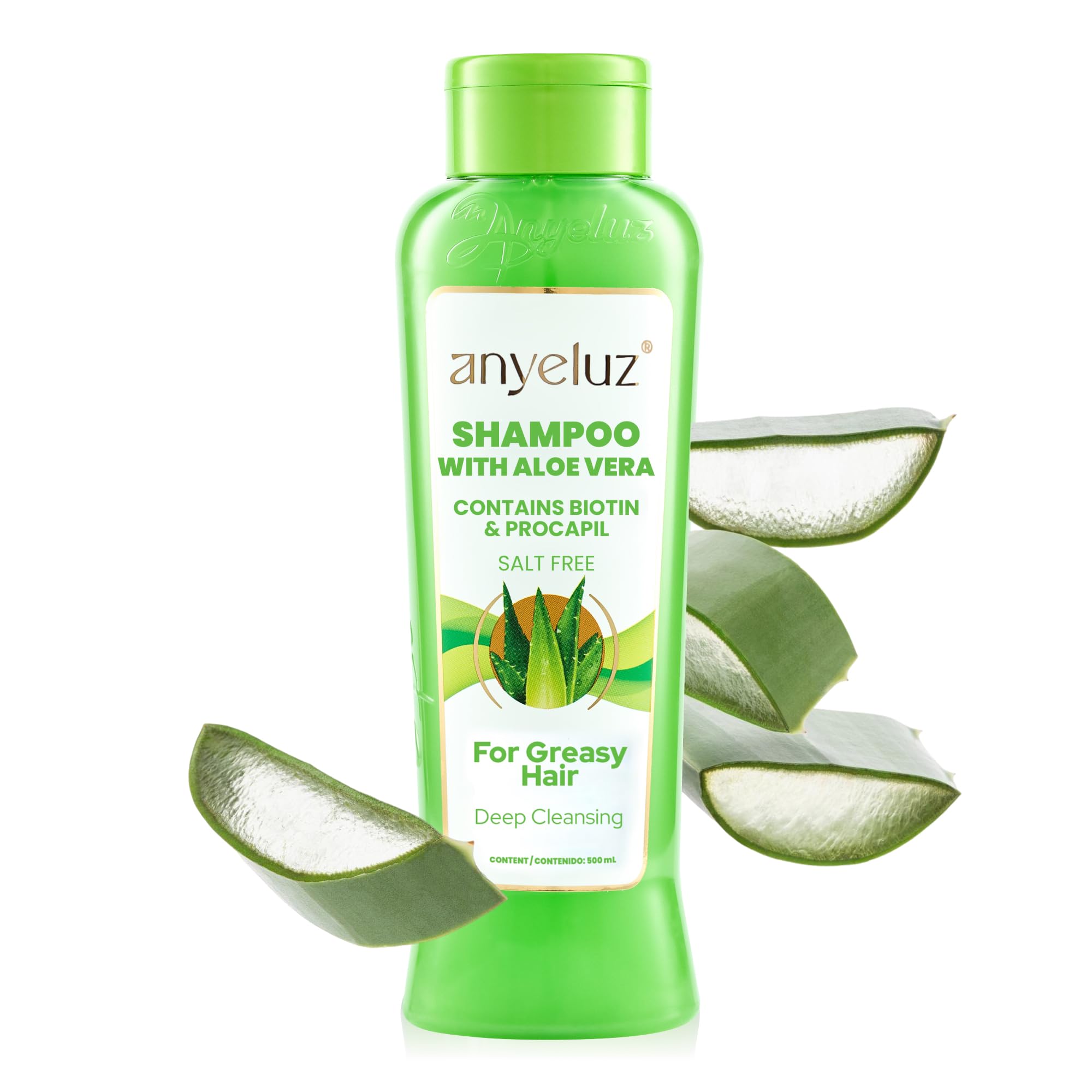 Amazon.com : ANYELUZ Aloe Vera Hair Shampoo, Deep-Cleansing Scalp Cleanser,  Biotin Strengthening Formula, Grease Control, Salt Paraben-Free Haircare :  Beauty & Personal Care