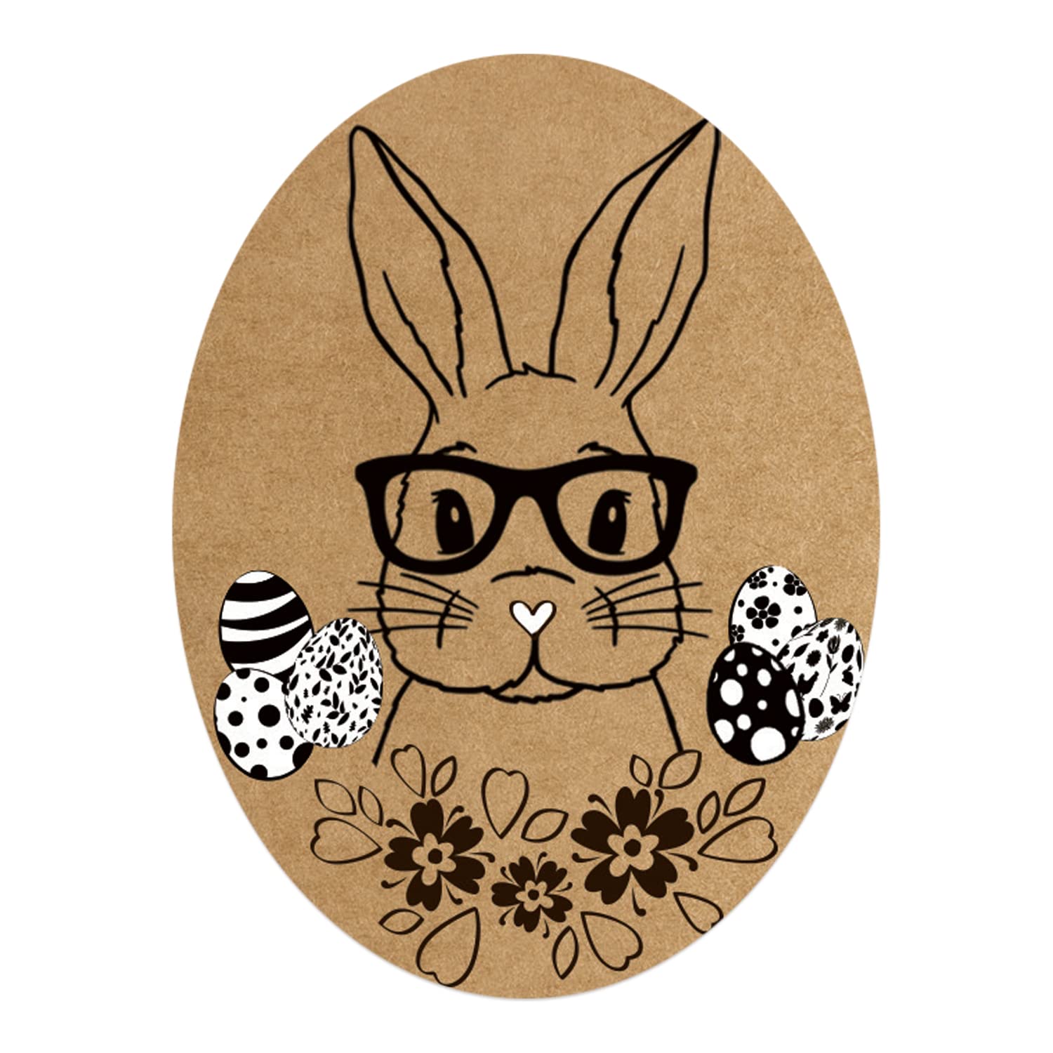 Logbuch-Verlag Lot De 200 Autocollants Ovales En Rouleau