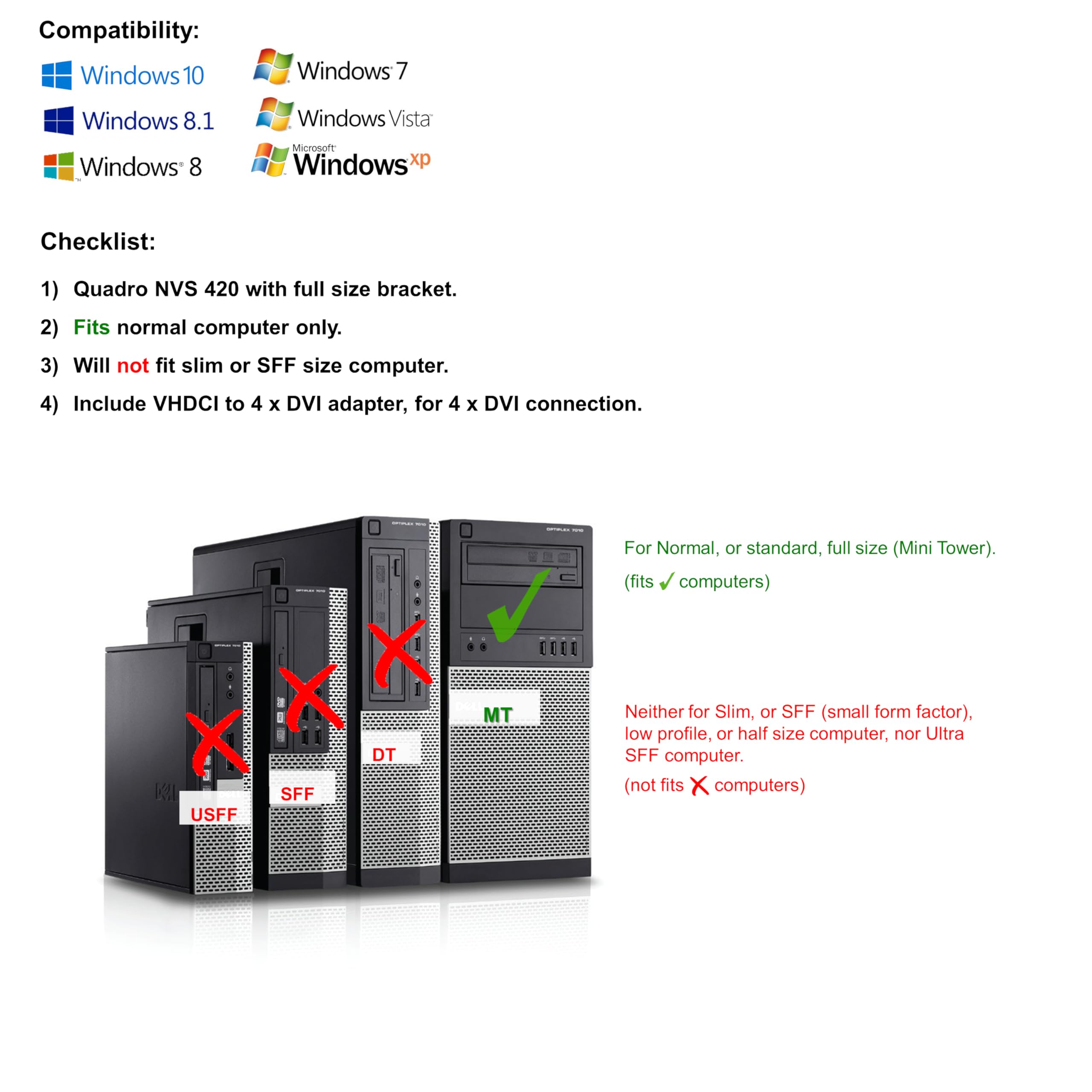 Amazon | Epic itサービス – Quadro Nvs 420 for quad-monitor