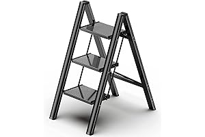 Truck Camper Caravan Aluminium Foldable Three Stepping Stool Ladder