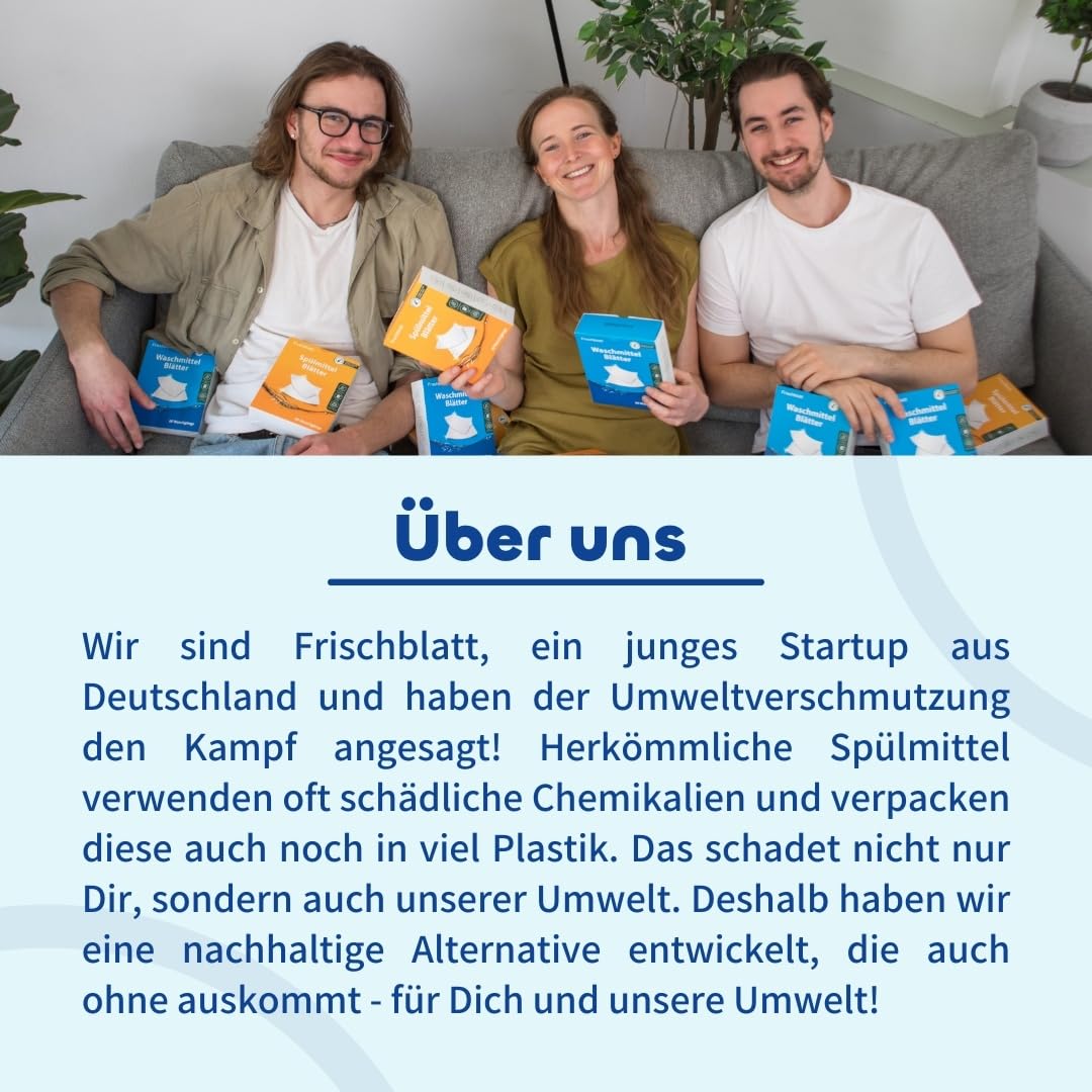 Feuilles de lessive | Bandes de lessive naturelles, biodégradables, sans plastique | Peu encombrant et léger | Lessive universelle (80 lavages, fraîcheur alpine)