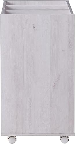 Miniatura 5 de PayLessHere Archivador, 3 cajones y compartimento de almacenamiento superior sobre ruedas, archivador de oficina móvil para documentos de tamaño