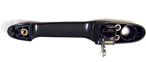 PT Auto Warehouse GM-3312S-FL - Manija exterior exterior de la puerta, negro liso - lado del conductor delantero