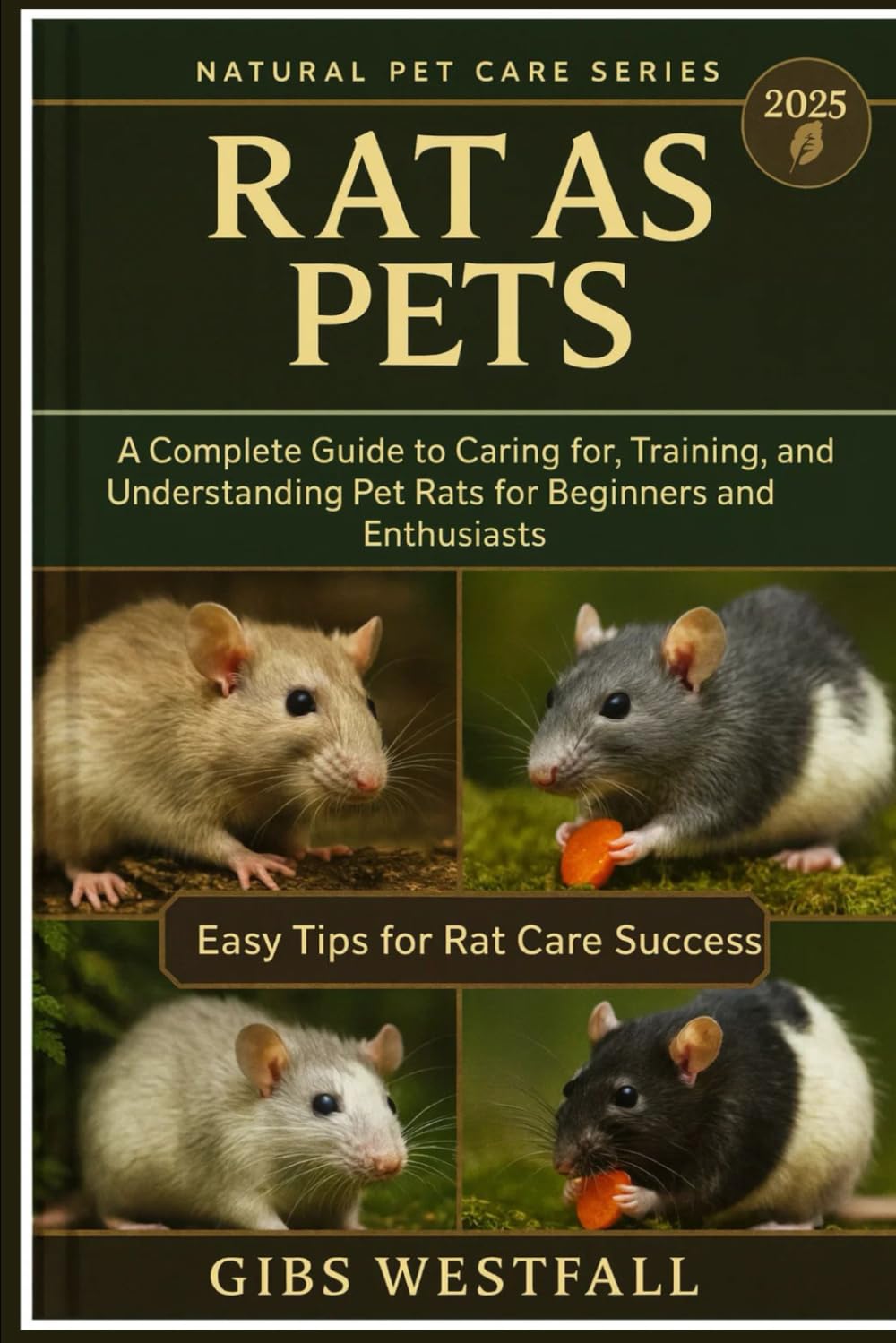 RAT AS PETS: A Complete Guide to Caring for, Training, Feeding, and Understanding Pet Rats for Beginners and Enthusiasts.
