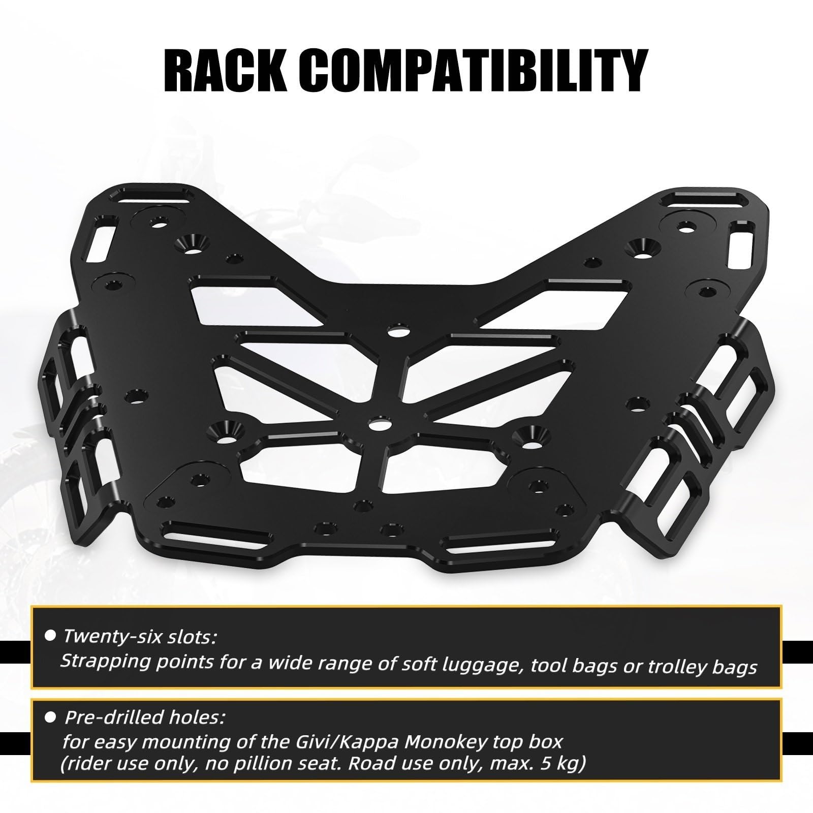 Uchwyt Topcase Do Yamaha Tenere 700 XTZ700 Side Rack Tylny bagażnik