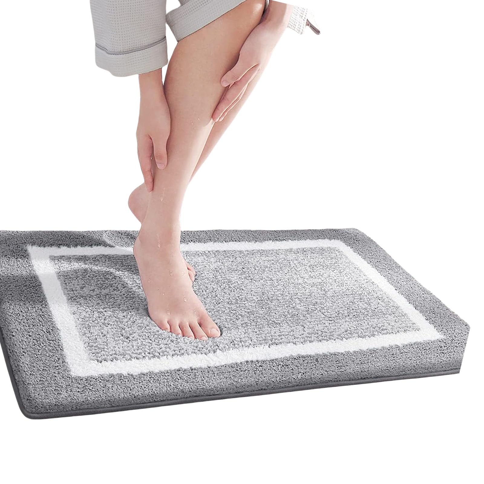 APGLSXY Durability NonSlip Entry Mat Bath Mat with Quick Water Absorption for Wet Area Absorbent Doormat Resistant NonSlip Bath