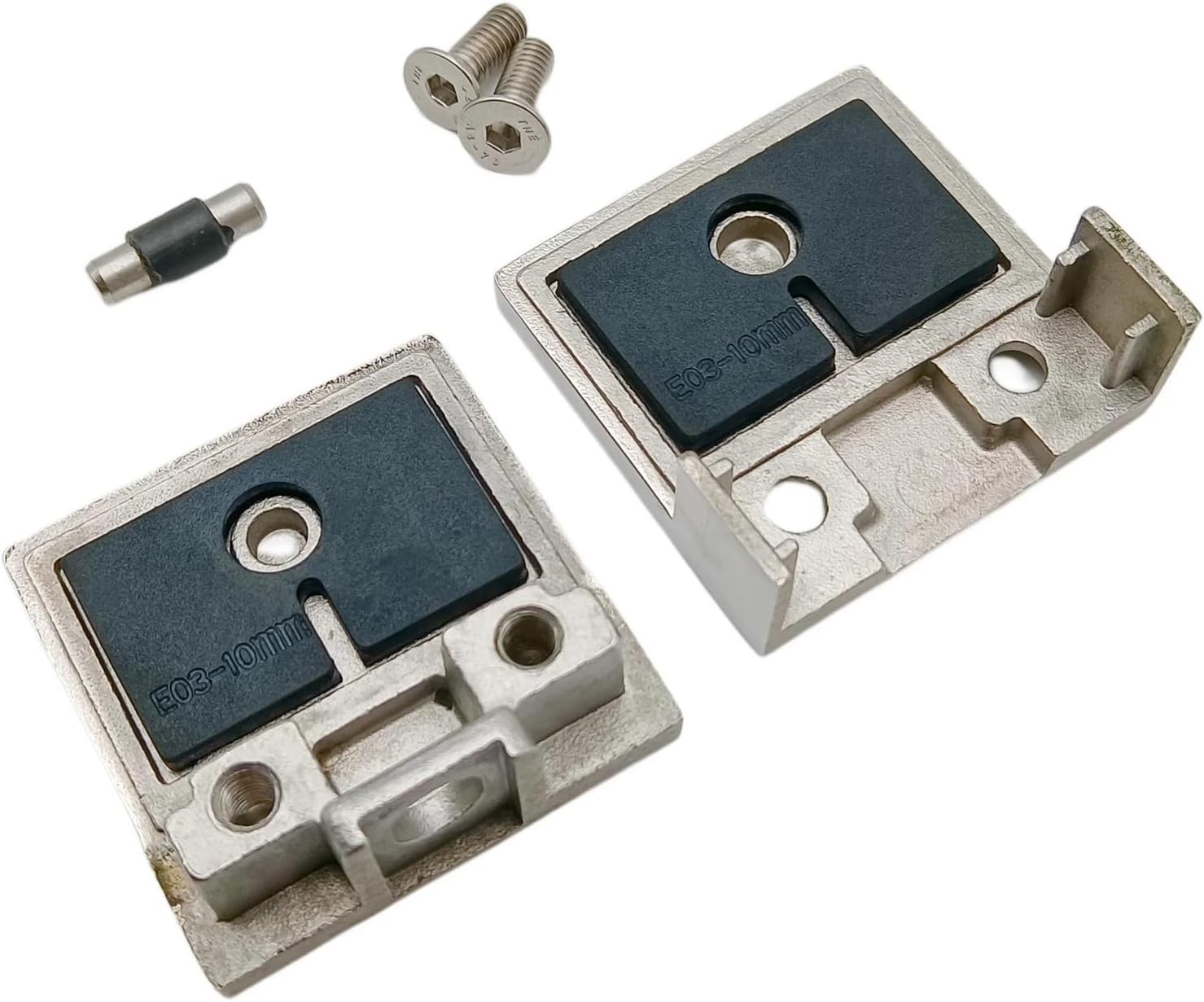 2PCS Stainless Steel 316 Glass Clamp 8-12mm Glass Brackets Heavy Duty Square Glass Clamps for Shower Stairs Balustrade Balcony(10mm)