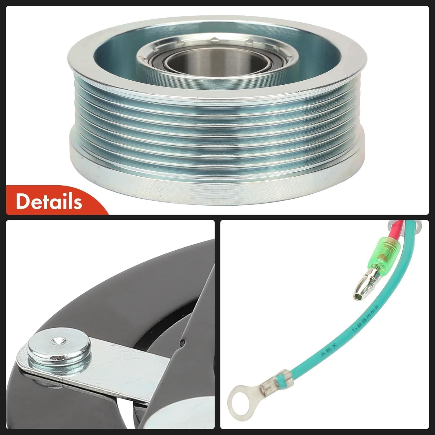 A-Premium A/C Compressor Clutch Kit Compatible with Honda Civic 1.8L 2006-2011