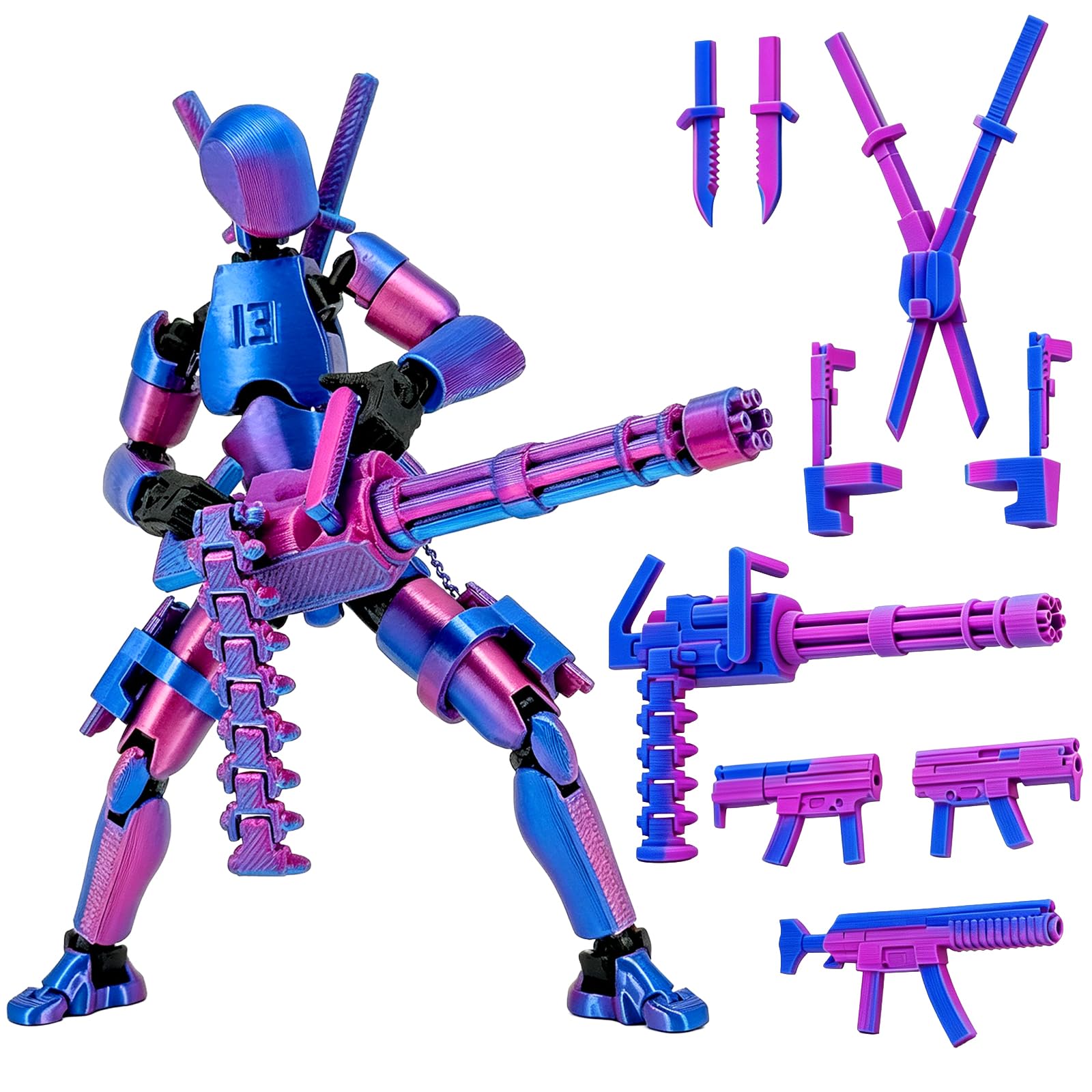 Amazon.com: Gatling Gun Titan 13 Action Figure Set【Assembled