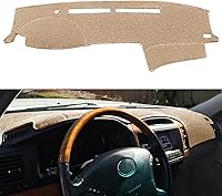 Vista 1 de Funda para salpicadero a medida para Lexus GX470 2003-2009, protector de alfombrilla para tablero F139 (Beige)