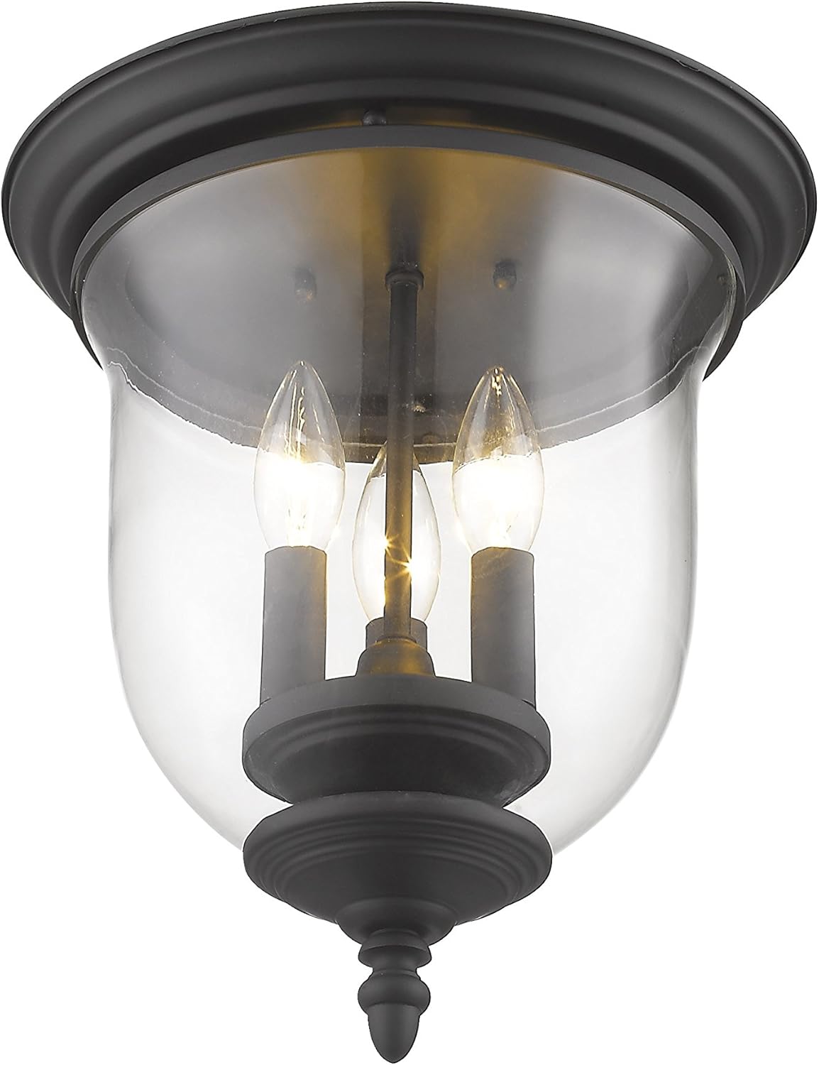 One-Day Sale: Up to 70% Off Livex Lighting 5021-04 Legacy 3-Light Ceiling Mount, Black