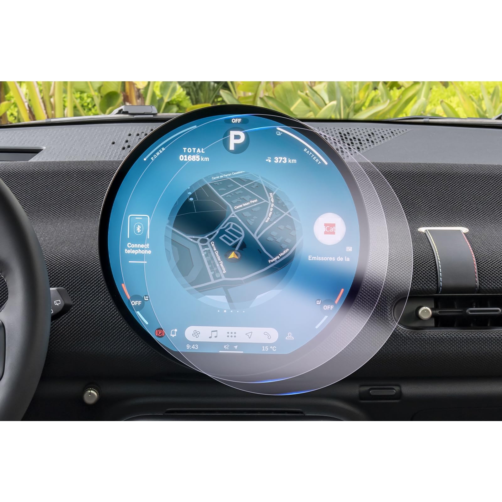 SHAOHAO Lot De 2 Films De Protection D'écran Pour Navigation Automobile